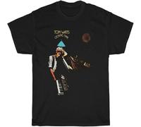 WIND HIBISCUS Heavy T Shirt 1973 Tom Waits Closing Time Black M