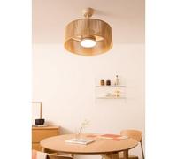 WIND LAMP WOVEN - Ventilatore Da Soffitto Silenzioso 25W Con Luce LED Con Luce