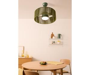 WIND LAMP WOVEN - Ventilatore Da Soffitto Silenzioso 25W Con Luce LED Con Luce