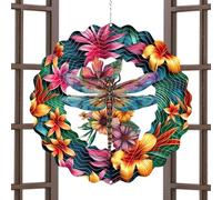 Wind Spiration - Windmill for Outdoor - Hanging Garden Wind Spinner, Colorful kineticc Metal Sculpture Ornament for Patio Balcony Lawn Indoor Outdoor Decoration Gift, Women Mom Grandma