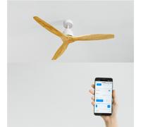 WIND STYLANCE NATURAL WOOD - Ventilatore Da Soffitto 40W Silenzioso 100% Legno Varie Dimensioni Senza Luce