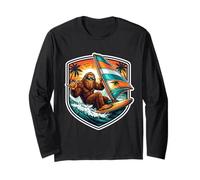 Wind Surf Sasquatch Big Foot Wind Surfer Big-Foot Shaka Maglia a Manica