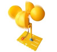 Wind Turbine Generator Kit - Portable DIY Science Kit with LED Light, DC Motor Education Model for Kids & Students, STEM Learning Toy - for Home Classroom Balcony & Outdoor Camping