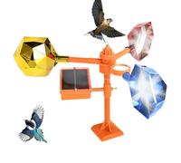 Wind Turbines Bird Guards | Wind-Powered Bird Protector,Protection Windmill with 3 PCS Rotating Reflective Prisms for Balcony, Yard