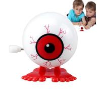 Wind Up Eyeball Funny Halloween Toy, Spooky Wind Up Novelty, Small Horror Props for Kids, Goody Bag Filler, Creepy Home Decoration, Classic Trick Toy for Party Favors & Festive Fun