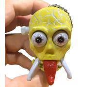 Wind Up Skeleton Toy, Clockwork Skull Walking Prank Model, Stress Relief Halloween Desk Toy Pendant, Funny Trick Supplies for Kids Birthday Party Favors Office Decor Spooky Gift Gag Collectible