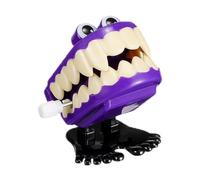 Wind Up Teeth - Amusing Walking False Teeth Mechanism | Chomping Teeth Toys for Kids Halloween Gag Shows April Fools Classic Small Funny Pranks Joke Party Favors Boys Girls