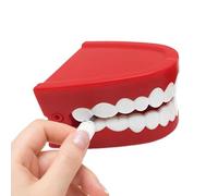 Wind Up Teeth Chattering Toy - ABS 6,4 x 4 cm | Wind-up Toys | Clockwork Funny Teeth Gag Toy | Novelty Joke Prank | Kids Party Favour Stress Relief Desk Funny Gift For Children Adults Party Use