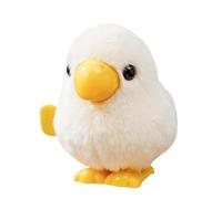 Wind Up Toy, Plush Parrot Figure, Jumping Bird Mechanism, Interactive Mechanical Animal, for Indoor Outdoor Kindergarten Living Room Bedroom Study Room Classroom Play Learning Entertainment Fun Use