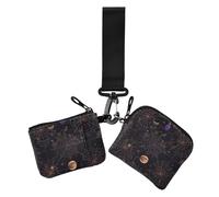 Wind Vampire Web Moon Black Portafogli da donna porta carte carino moda organizzatori di denaro da donna con tasca con cerniera per lavoro e viaggi, confezione da 2, Vampiro vento web luna nero, 1