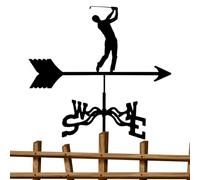 Wind Vanes For Outside | Weather-Resistant Wind Vane | goolf Theme Garden Windmill | goolf Design Rust-Proof Metal Direction Indicator Windmill Roof Mount For Patio Porch Lawn