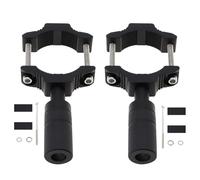 Windance Staffa di montaggio per luce forcella moto per scooter ATV UTV installazione faretti luci di marcia, fendinebbia faro barra anticaduta paraurti staffa di espansione (2, 25MM-52MM)
