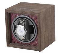 Winder Automatico a vento singolo Winder in legno Auto-manuante Orologi in scatola di stoccaggio Custodia di avvolgimento con motori silenziosi cuscini di memory foam regolabili per uomini e donne