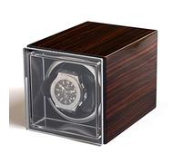 Winders Orologio per orologi per orologi di filatore - mini shaker single shaker in legno a prova di orologio da guardia di orologio meccanico Avvolgitore meccanico silenzioso orologio oroelette per