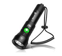 WINDFIRE Torcia Subacquea, 7000 Lumen Torcia per Immersioni Subacquee, Super Luminosa, 4 Modalità Torcia Elettrica Subacquea con Indicatore di Potenza, Professionale Torcia Subacquea Ricaricabi