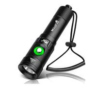WINDFIRE Torcia Subacquea 8000 Lumen, IPX8 Torcia Impermeabile, 4 Modalità Luci Subacquee con Indicatore di Potenza, Luce snorkeling con Batteria Ricaricabile per Immersioni Notturne