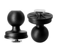 WINDFRD 2 basi per montaggio a sfera da 2,5 cm, con attacco a T per kayak/barca, compatibile con RAM, Arkon, iBolt 2,5 cm/B Size Ball Double Socket Braccio, per Fish Finder/GPS Mount