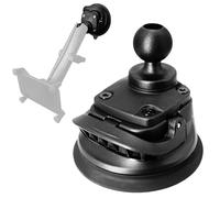 WINDFRD Base a ventosa con sfera da 2,5 cm/B, per parabrezza auto, cruscotto, blocco rapido one-touch, attacca braccio da 1" e supporto per telefono, compatibile con RAM Mount, Arkon, iBolt e altro