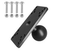 WINDFRD Piastra di montaggio per ecoscandaglio in alluminio con sfera da 38 mm, compatibile con Humminbird Helix 5/Helix 7, compatibile con supporti RAM, Scotty, braccio a sfera iBOLT e accessori