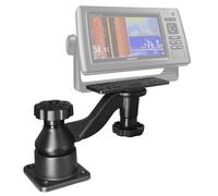 WINDFRD Supporto per ecoscandaglio e chartplotter, braccio oscillante orizzontale rinforzato in alluminio, supporto elettronico marino per schermi da 5" a 12", compatibile con Garmin, Lowrance