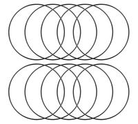 Windfromort 10 Pezzi Cerchi per Bomboniere - 15 cm - Cerchio per DIY, Cerchi Decorativi da Appendere - Anelli Decorativi per Appendere per Sogni, Corone Nuziali, Diametro del Filo 3mm