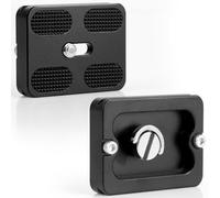 Windfromort Piastra a sgancio rapido PU-50, piastra a sgancio rapido, confezione da 2 pezzi, adatta per treppiedi da 1/4", compatibile con Arca Swiss - piastra a sgancio rapido Treppiede - alluminio
