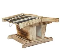 Windhager 06910 - Mangiatoia per uccelli, silo, casetta per uccelli, da appendere, in legno, 19,5 x 24,5 x 31,5 cm