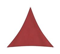 Windhager Cannes 10772 - Parasole Triangolare, 4 x 4 m, per Giardino e terrazzo, Resistente ai Raggi UV e alle intemperie, Colore: Rosso