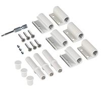 Windhager 03554 Cerniere in Alluminio per finestre e Porte, 3 Pezzi, Bianco