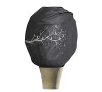 Windhager Copertura decorativa invernale in vello PROTECT XL, protezione dal gelo, pile da giardino, Motivo uccello, 1,1 x 1,1 m, antracite, 07398