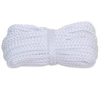 Windhager Corda di fissaggio per tenda da sole, corda in polipropilene, corda di plastica, universale, per uso multiuso, a maglia, 10 m x 4 mm, 10709, bianco