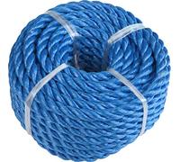 Windhager Corda in Polipropilene, Corda per Esterni, Corda da Giardino, Fune Multiuso, per Lavorare a Maglia, per ormeggio, attorcigliata, 8 mm x 10 m, Blu, 05758