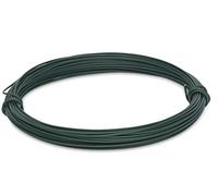 Windhager Filo per fiori da giardino, filo per legatura, filo per piante, filo per artigianato, zincato e rivestito, verde, 20 m x 2 mm, 06238