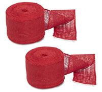 Windhager Nastro invernale in iuta, 10 cm x 50 m, rosso, 05852