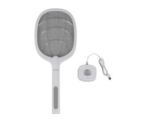 Windhager scacciamosche elettrico 2 in 1, trappola per mosche elettrica, acchiappamosche, killer di insetti, trappola luminosa, ricaricabile, incluso supporto e cavo di ricarica USB