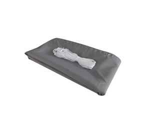 Windhager Schermo per balconi Malta, schermo per la privacy, frangivento, schermo per balconi, grigio argento, 5 x 0,9 m