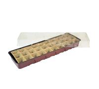 Windhager Serra per Camera, davanzale e Serra, con 30 vasi, Terracotta/Antracite, 16,5 x 54,4 x 12 cm, 06840