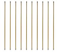 Windhager Set di 10 Bastoncini per Piante in Acciaio Effetto bambù, 120 cm