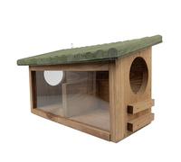 Windhager silo di mangime per scoiattoli - in legno di pino - mangiatoia per scoiattoli, casetta per scoiattoli da esterno - incluso dispositivo di sospensione