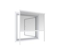 Windhager Tenda a Rullo zanzariera, zanzariera, Telaio in Alluminio per finestre, accorciabile singolarmente, 160 x 160 cm, Bianco, 03892