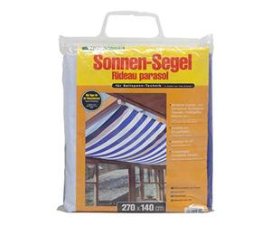 Windhager Tenda Solare per Cavo tendeur, Blu/Bianca, 270 x 140 cm