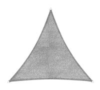 Windhager Tenda Sole Elba, Triangolare Grigia, Tessuto Hdpe Spalmato, 3.6 x 3.6 x 3.6 M, 135 g per m², Protezione Solare Patio, Balcone, Piscina, Corda Fissaggio, Resistente Agli Strappi, Lavabile