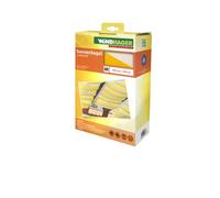 Windhager Vela Parasole per tendicorda, Protezione Solare, pergola o Giardino d'inverno, 420 x 140 cm, Bianco Giallo, 10873
