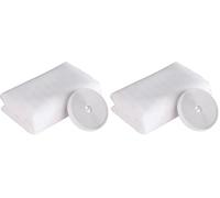 Windhager Zanzariera in Fibra di Vetro di Alta qualità, saldata a Rete, Resistente ai Raggi UV, Bianco, 100 x 130 cm, 03487 (Confezione da 2)