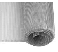 Windhager zanzariera, Tessuto in Alluminio, Ideale Anche per Pozzi di Luce, Robusto, Resistente, Argento, 100 x 250 cm, 03621
