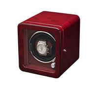Winding Box Watch Winders - Red Wood Grain Watch Winding Box Household Watch Shaker Automatic Mechanical Watch Winder Piano Paint Watch Storage Case Dust-Proof