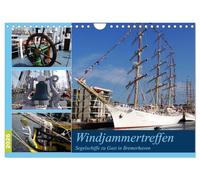 Windjammertreffen - Segelschiffe zu Gast in Bremerhaven (Wandkalender 2026 DIN A4 quer), CALVENDO Monatskalender: Die Sail in Bremerhaven lädt ... Segelschiffstypen sind hier zu sehen!
