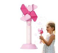 Windmill Bubble Machine, Electric Toy with Music and Light, 3 Gear Interactive Glow Windmill Maker for Kids, Fun Backyard, Garden, Party, Birthday, Beach, Holiday Activities
