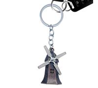 Windmill Keychain - Dutch Bag Ring, Metal Charm Pendant Accessory Deck