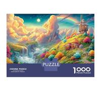 Windmill on A Rainbow-lit Hill Puzzle Da 1000 Pezzi Colorful Windmill Perfetto Regalo Di Compleanno Per Bambini E Adulti 70x50cm/1000pcs